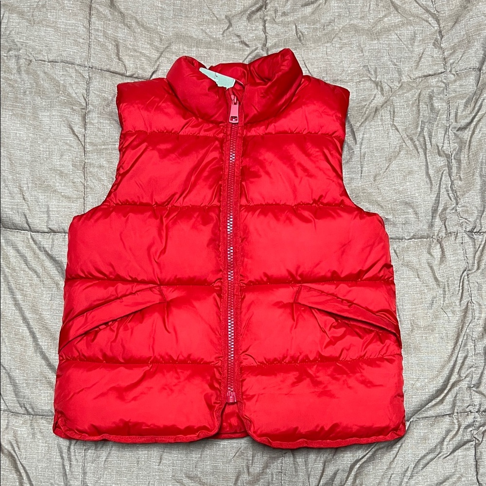 NWT H&M Red Puffer Vest 8-10 Youth Boy Girl Water Repellent